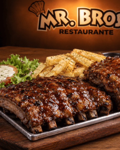 Costillas BBQ doradas en Mr. Bross