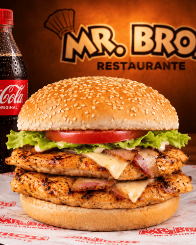 Doble Burger de Pollo Mr. Bross