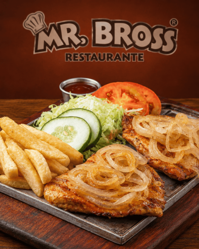 Plato parrillero Mr. Bross