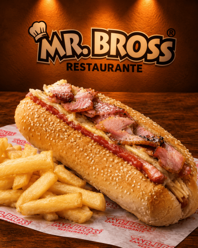 Sándwich Mr. Bross con papas fritas (2)
